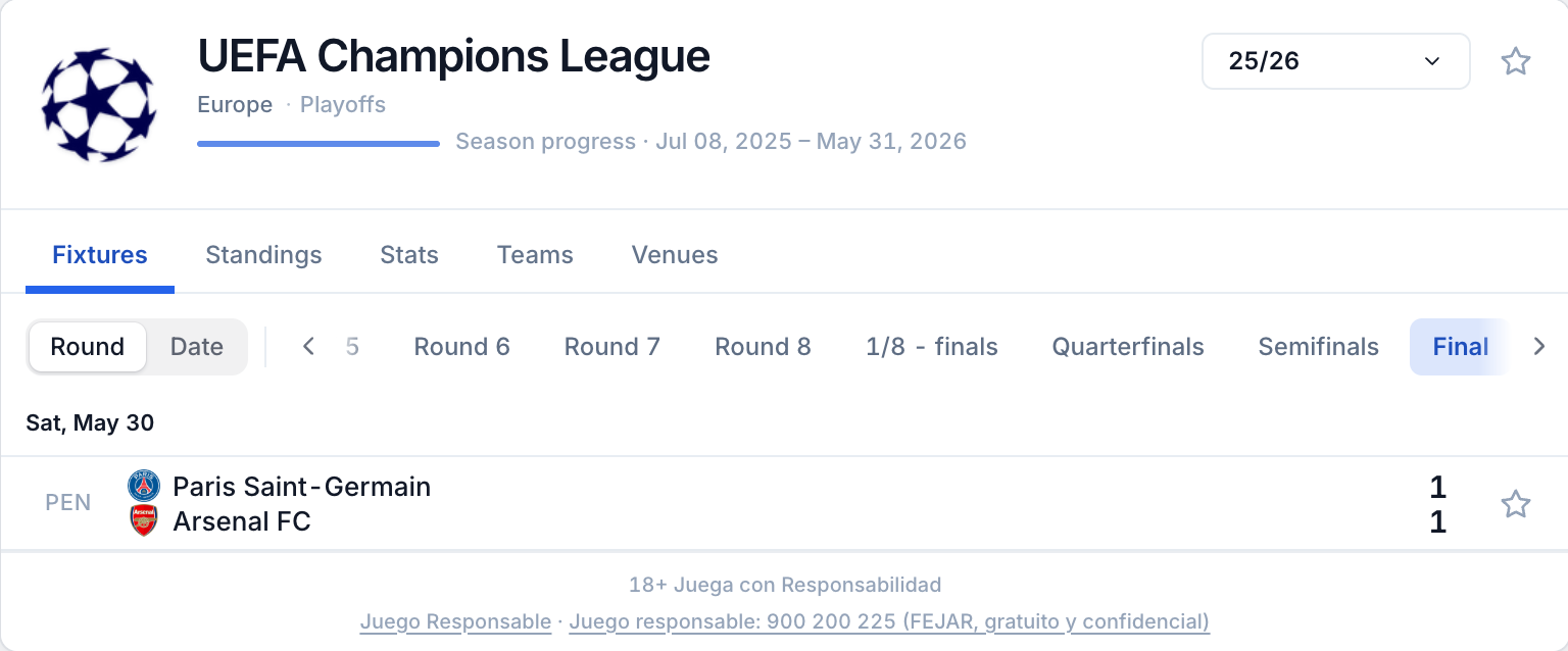 The League widget
